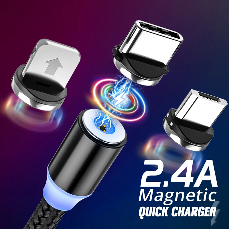 Кабель Micro USB для Huawei Honor 6 7 8X 7X 6X 5X 5C 6C 7C 5A Mate 8 9 магнитный кабель 1 м кабели быстрой