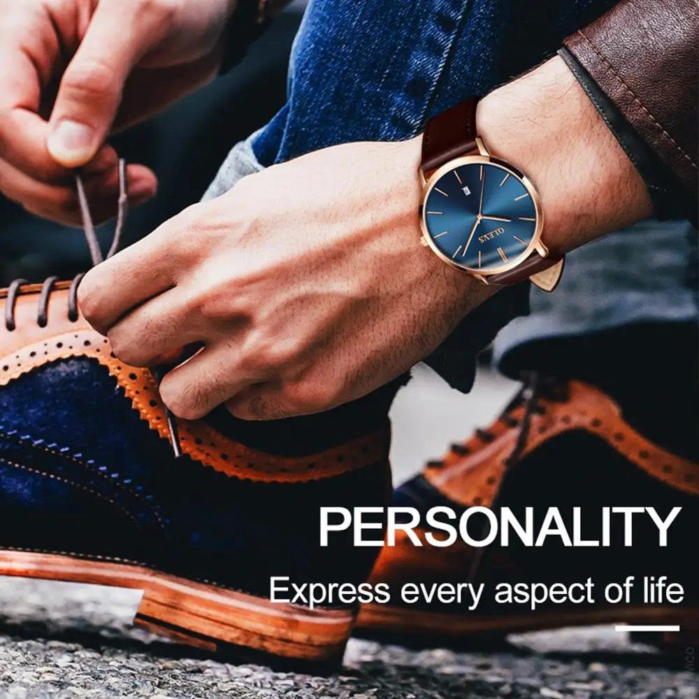OLEVS Couple Wristwatch Men And Women Quartz Waterproof Casual Watch With Calendar Clock Valentine's Romantic Gifts Set