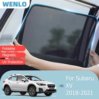 magnetic car sunshade front windshield door mesh frame curtain for subaru xv 2018 2021 side window sun shade vehicle sunshield