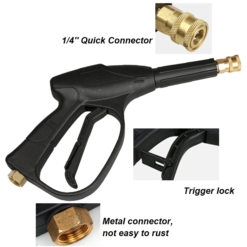 Пистолет для мойки автомобиля инструмент высокого давления с 4 насадками диаметр