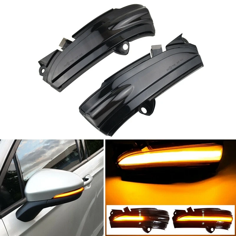 

Car LED Side Wing Dynamic Turn Signal Light Rearview Mirror Indicator for FORD MONDEO MK5 MK V 5 2014-2019 Amber