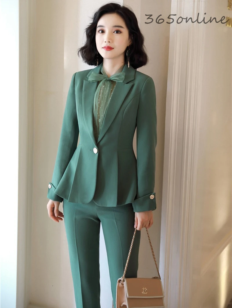 Женский брючный костюм в деловом стиле осенне зимний|Брючные костюмы| |