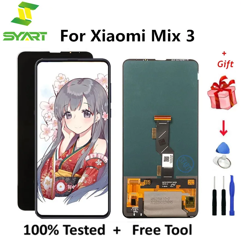 

LCD Screen For Xiaomi Mix 3 Lcd Display Touch Screen Digitizer Assembly With Frame For Mi Mix3 Mix 3 LCD For Mix 3 LCD Screen