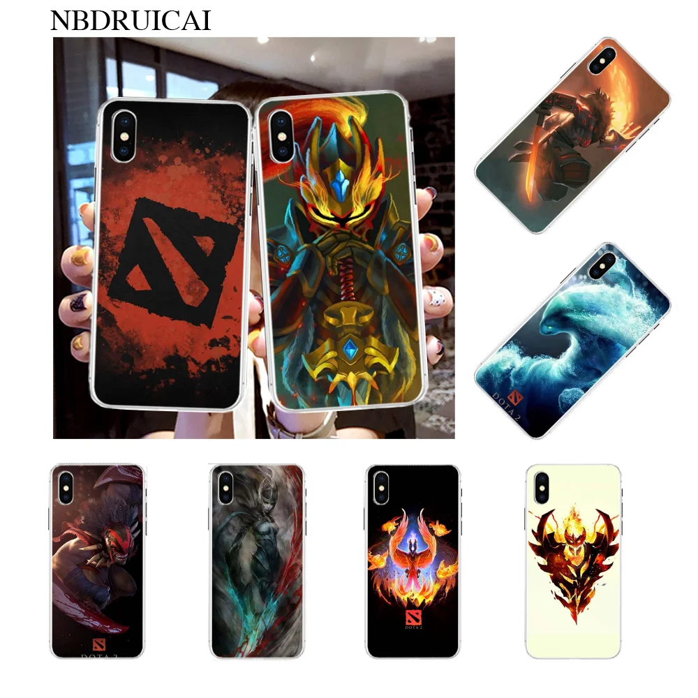 NBDRUICAI Shadow Fiend Dota 2 Smart TPU Мягкий силиконовый чехол для телефона iPhone 11 pro XS MAX 8 7 6 6S Plus X