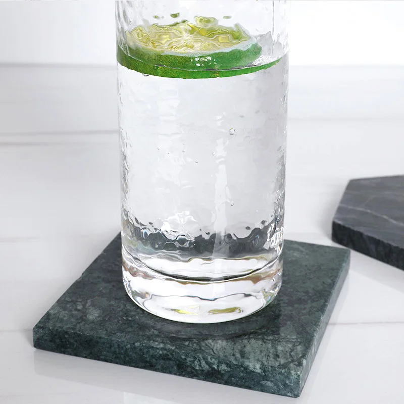 Natural Marble Coasters Ins Simple Insulation Pad Art Creative Jewelry Nordic Style Mat Still Life Shooting | Дом и сад