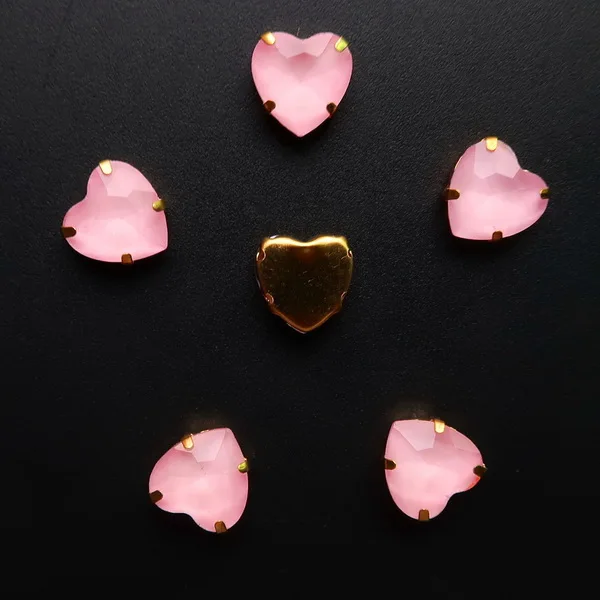 A25 Pink 20 шт/п золотые коготь настройки желе конфеты и AB стекло Кристалл 10 мм в форме сердца пришить стразы ботинки с бусинами сумки ручной работы diy отделка - Цвет: A25 Pink