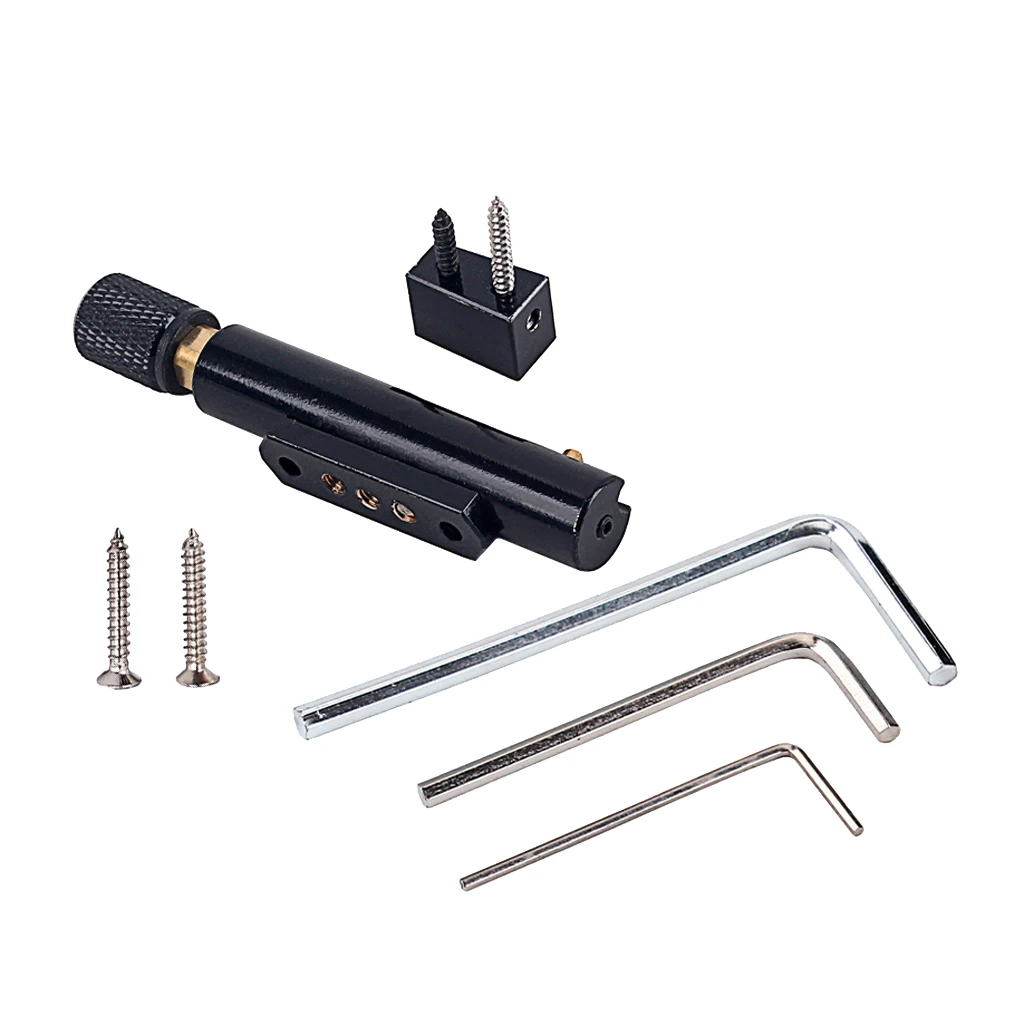 

5 Strings Nickel Black Single Headless Bass Bridge Tool for Bass Parts Accs