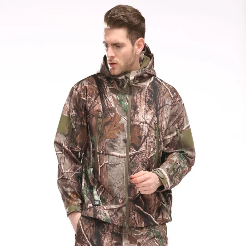 

Куртка мужская тактическая, ветрозащитная, водонепроницаемая, с капюшоном