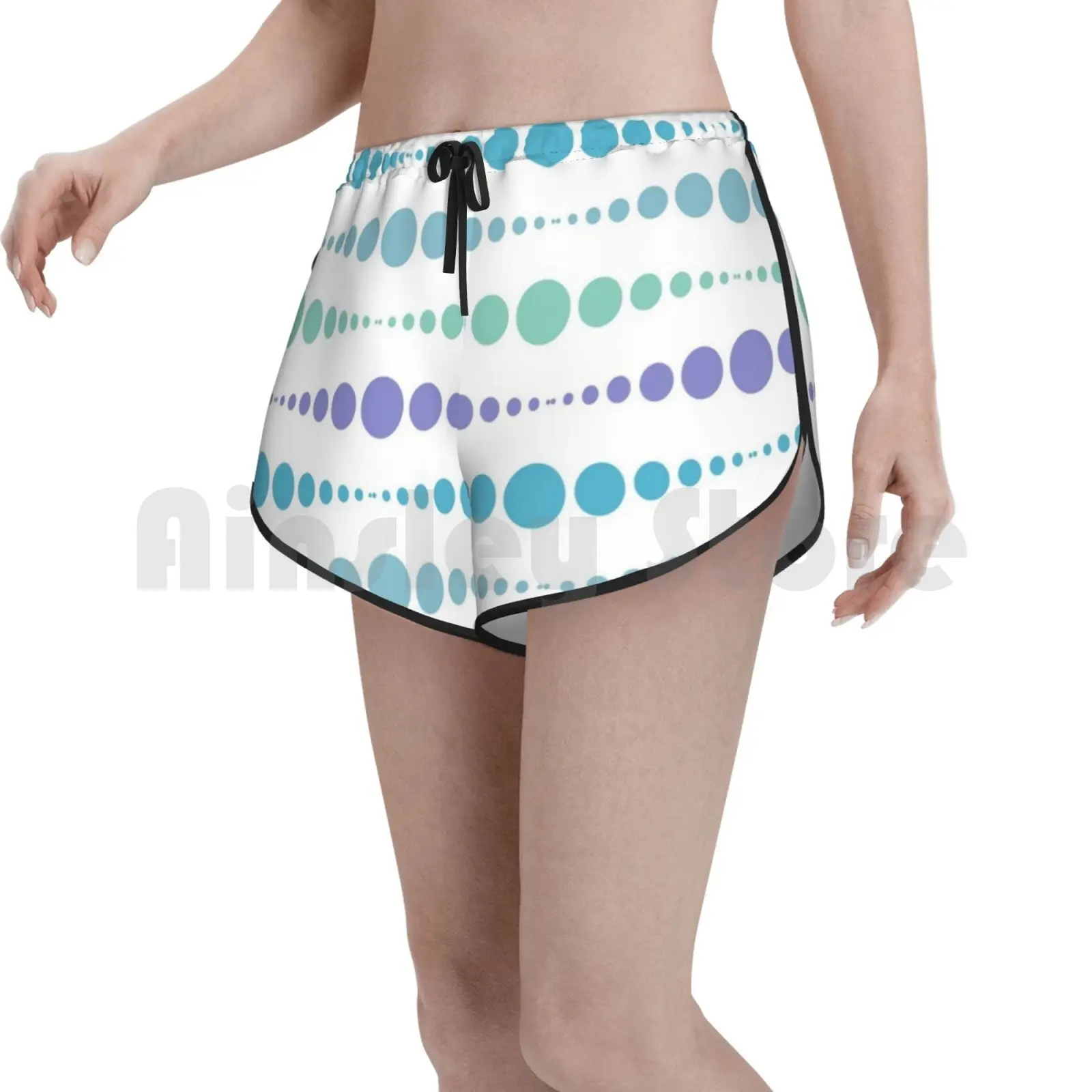 

Шорты для плавания в горошек [Wander], женские пляжные шорты, Современный Узор, абстрактная геометрическая форма, стильные круги