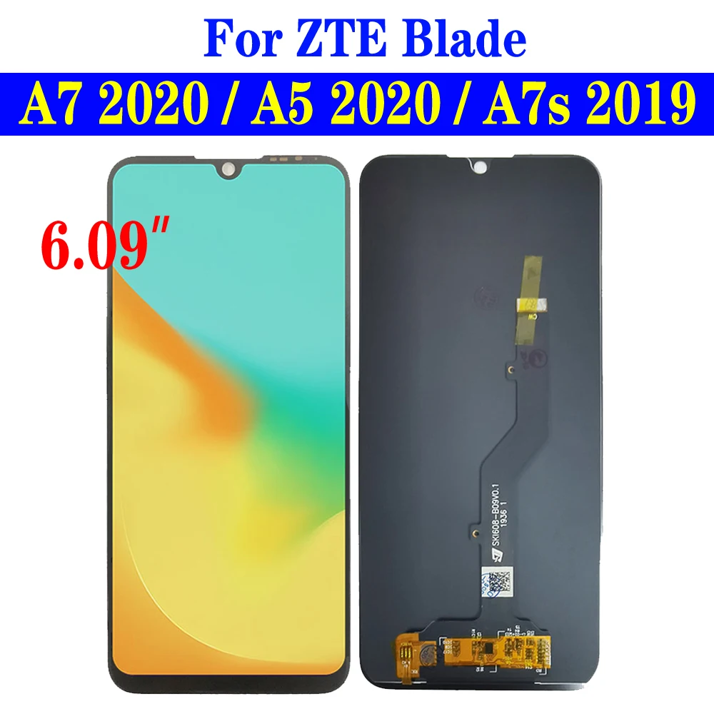 Дисплей 6 09 &quotA7 2020 для ZTE Blade A5 ЖК-экран A7s 2019 ЖК-дисплей с сенсорным дигитайзером в
