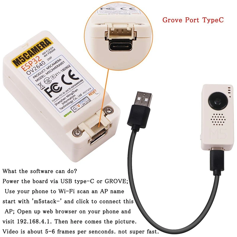 Новый рыбий глаз модуль камеры OV2640 мини камера блок демпборд с ESP32 PSRAM макетная