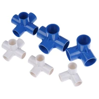 20mm 25mm 32mm pvc tee connector four five way joint garden irrigation watering tube adapter pipe fittings