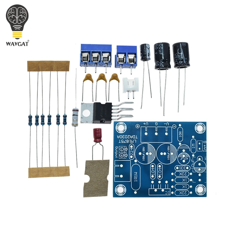 LM1875T моно бум уровень мощности 30 Вт усилитель динамика PCB производство DIY kit