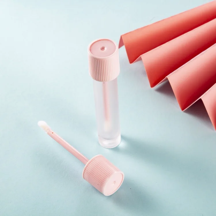 

Frosted Lip Gloss Tube Pink Cute Plastic Cosmetic Lipstick Oil Container Makeup Tool Lipgloss Refillable Bottle 100pcs/Lot