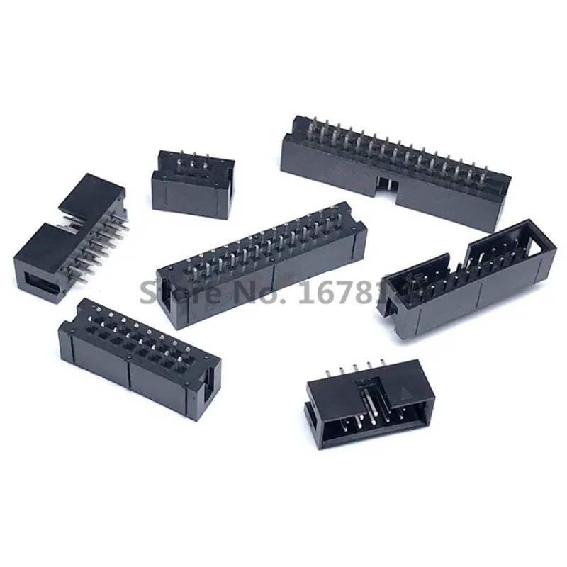 10 шт. прямые разъемы DC3 6P 8P 10P 14P 16P 20P 26P 30P 34P 40P 50P 2 54 мм|Соединители| |
