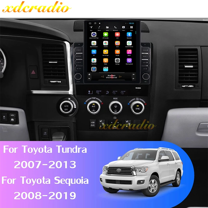 Xdcradio 10 4 &quotTesla Style Screen Android для Toyota Sequoia 2008-2018 Tundra 2006-2013 автомобильный Радио