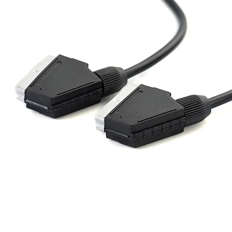 

1.5M EU Version scart cable scart to Scart cable male to male Nickel-plated for TV DVD STB with Scart port