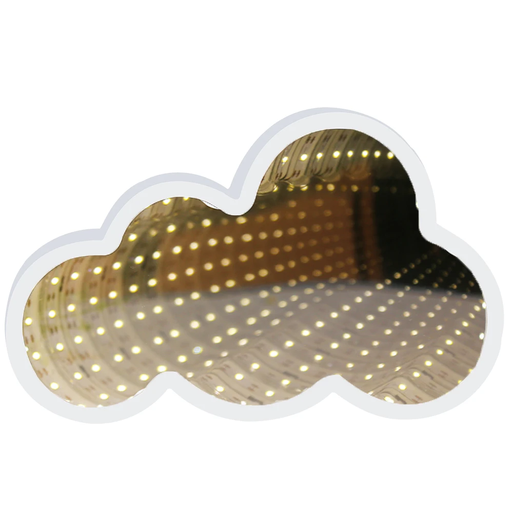 3D креативные лампы туннели с облаком зеркальный светильник светодиодный туннель