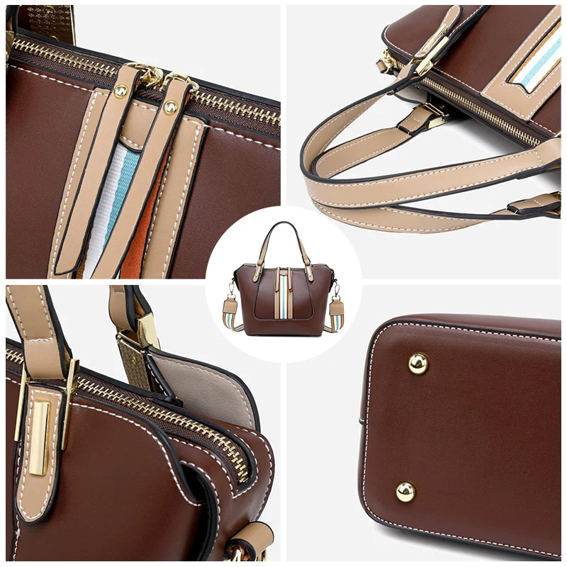 REALER роскошные сумки женские дизайнерские кожаные через плечо большие с верхней