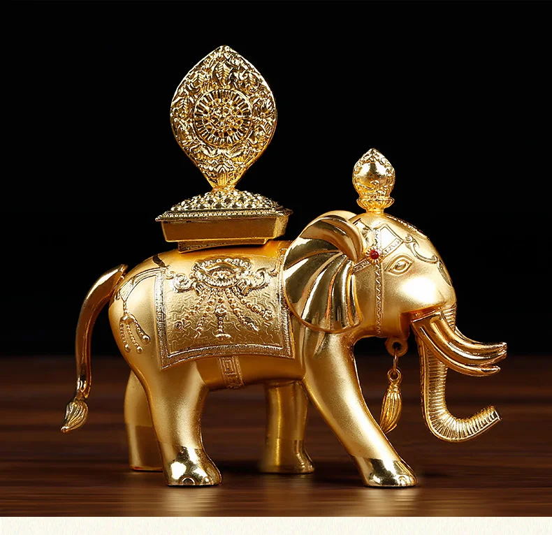 

BUDDHIST SUPPLIES HOME CAR EFFICACIOUS TALISMAN HOUSE PROTECTION BUDDHISM GILDING XIANG BAO ELEPHANT TREASURES BUDDHA STATUE