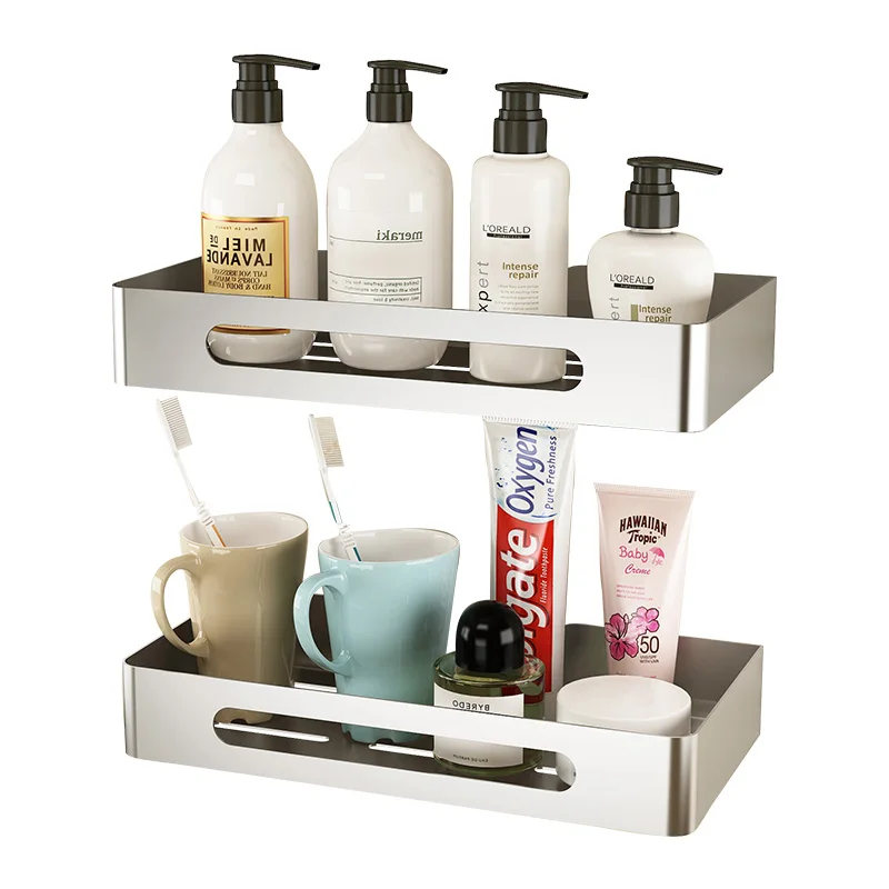 

Bathroom racks stainless steel 304 thickening free punching bathroom racks bathroom storage 304 stainless steel