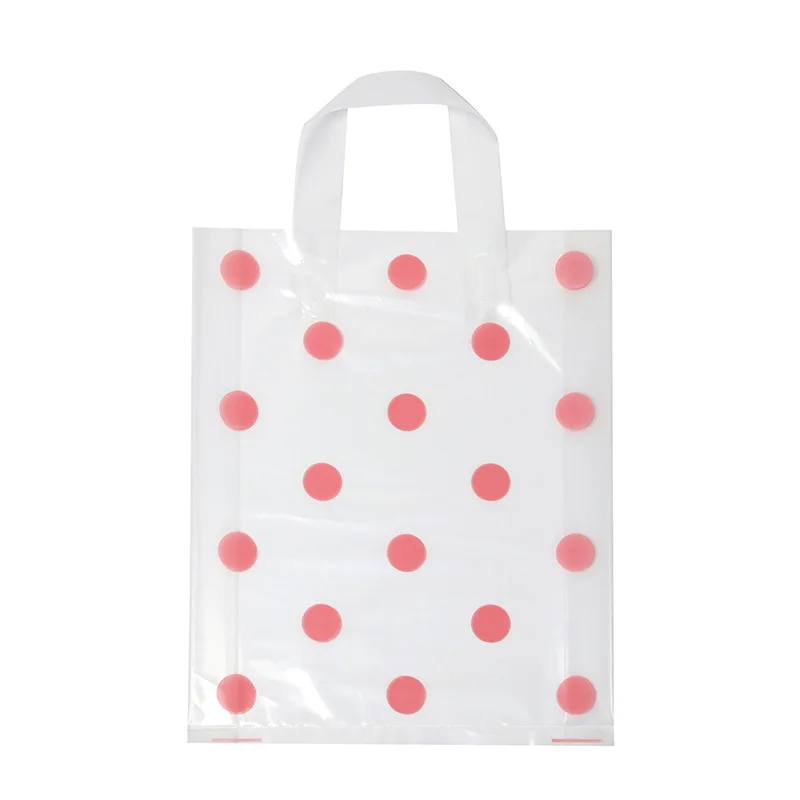 50 шт. 25x33 см пластиковые сумки для одежды подарочные пакеты покупок вечерние