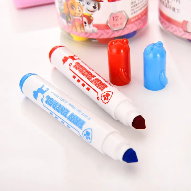 Wangwangdui water wash colored pens 12 children's sets of kindergarten brushes | Канцтовары для офиса и дома