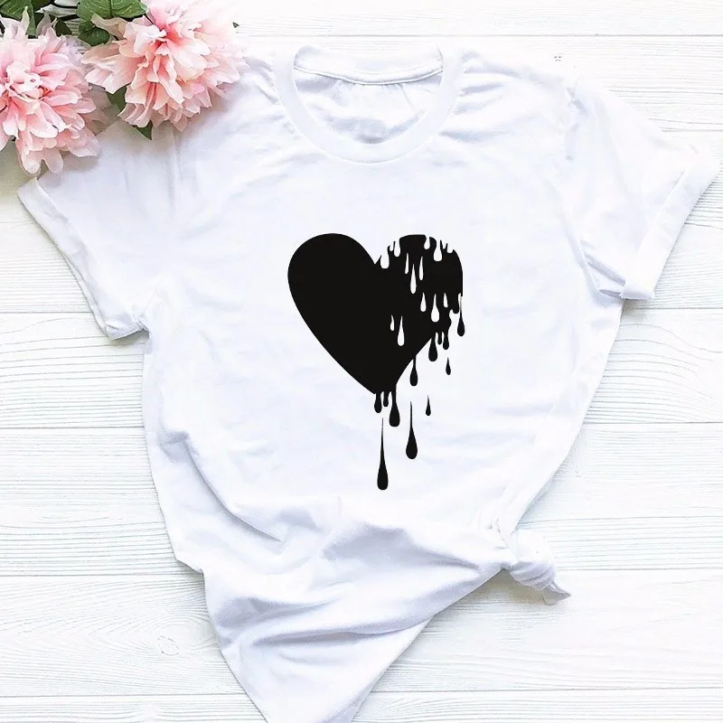 

Women Summer T Shirt Cotton Plus Size Casual Short Sleeve Fashion Leopard Mom Flower Print T-shirts Graphic Tee Shirts Tops