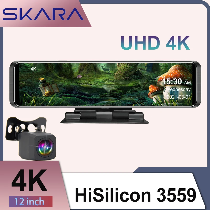SKARA 4K Автомобильный видеорегистратор 12 '񠉰 × 2160P видео Регистраторы Sony IMX415