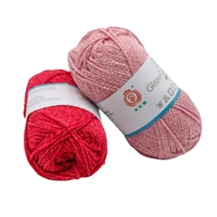 50g knitting yarn blanket carpet thread silver ribbon yarn fancy yarn diy knitting for scarf coat sweate hat freeshipping