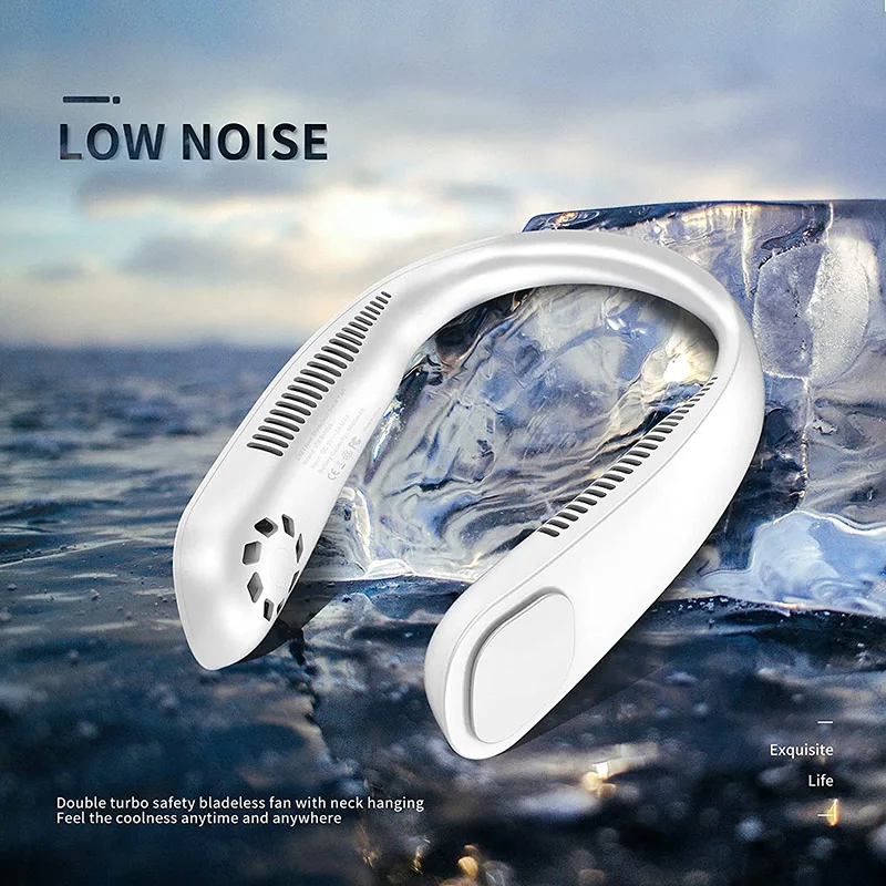 

Portable Neck Fan,Hands Free Bladeless Fan,Operated Wearable Personal Fan,Leafless,Usb Rechargeable,Mini Air Cooler