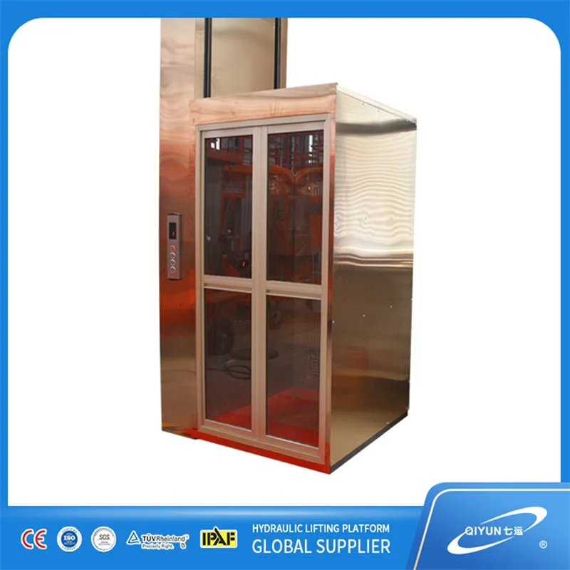 

Qiyun CE ISO Hydraulic Electric Used New Passenger Villa Residential Mini Small Home Elevator Lift For Homes Or Outdoor