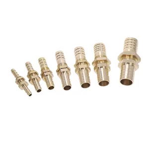 Медная труба 6, 8, 10, 12, 14, 16 мм, внутренний диаметр шланга, переборка, латунная труба с зазубринами, фитинг, соединитель, переходник для топлива, газа, воды