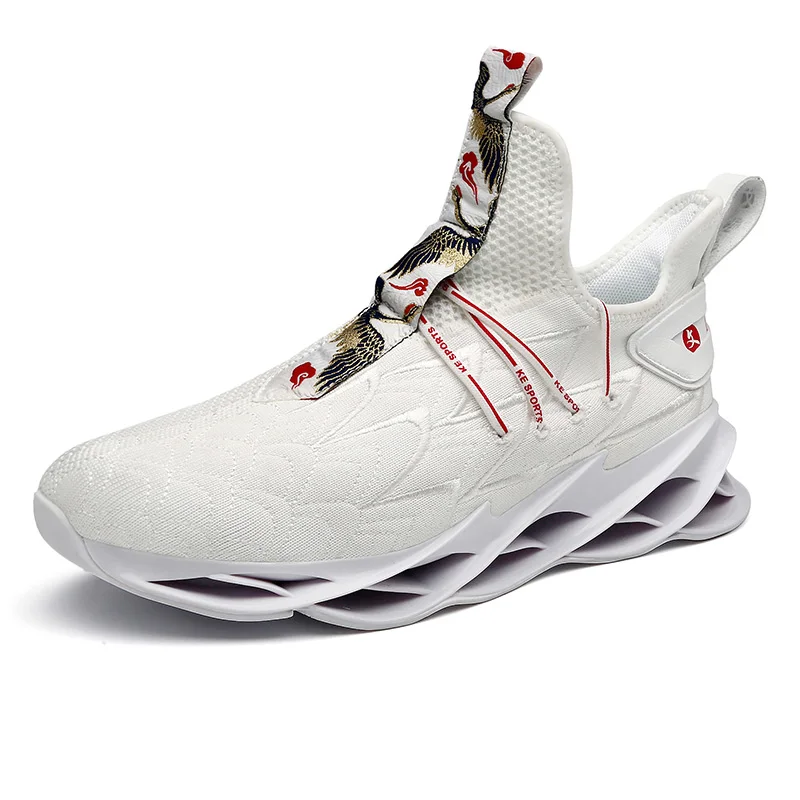 

MOYING New Blade Running Shoes Man Korean Cool Spring Shoes Non-slip Light Shock Absorber Breathable Sports Shoes Zapatos BALCK