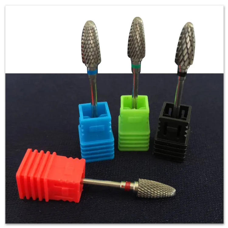 

5 in 1 Tapered Safety Carbide Nail Drill Bits With Cut Drills Carbide Milling Cutter For Manicure Remove Gel Nails Accessories