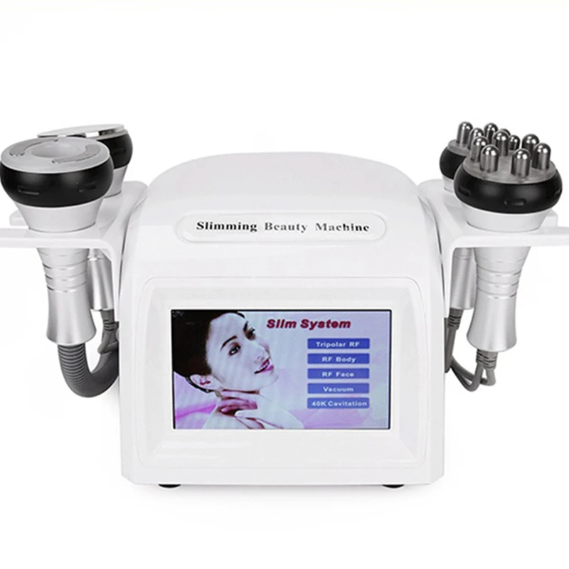 

5in1 Slimming Ultrasonic Liposuction Cellulite Reduction Cavitation Multipolar RF Vacuum Slimming Machine Face Skin Lifting