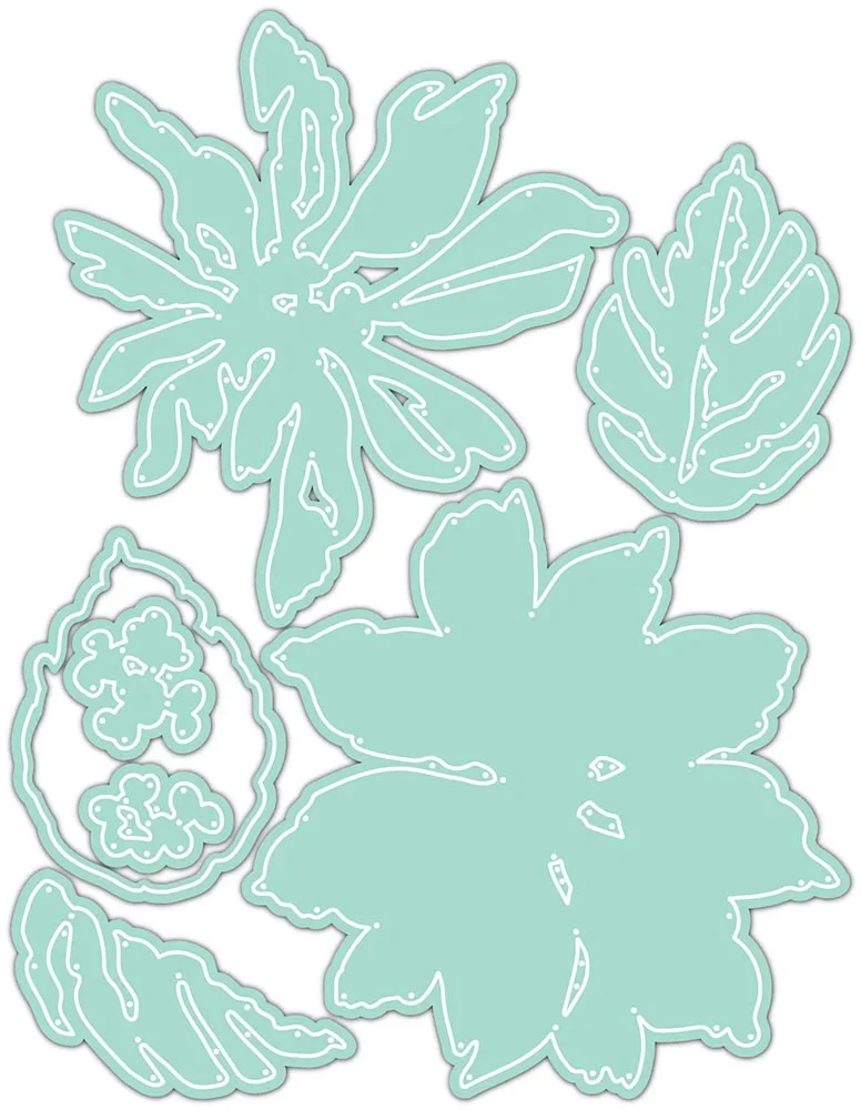 

Металлические Вырубные штампы LLove CCraft, многослойная пуансетция «сделай сам», скрапбукинг, фотоальбом, декоративное тиснение, бумажная карт...