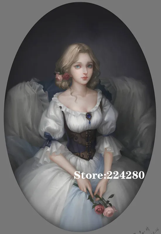 Новинка принцесса красивая девушка рукоделие DMC вышивка крестиком 14CT без принта