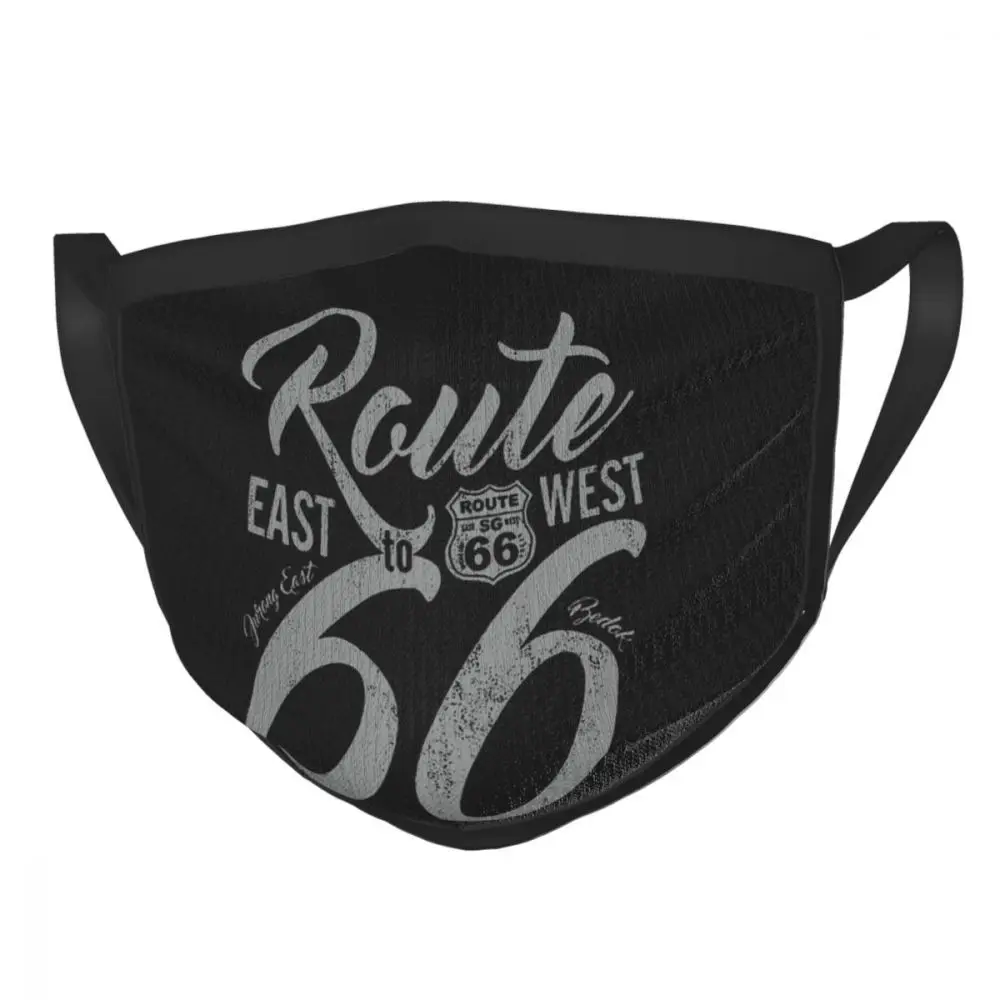 

Route 66 Mother Road SG18 Non-Disposable Face Mask Anti Haze Dustproof Mask Protection Cover Respirator Mouth Muffle