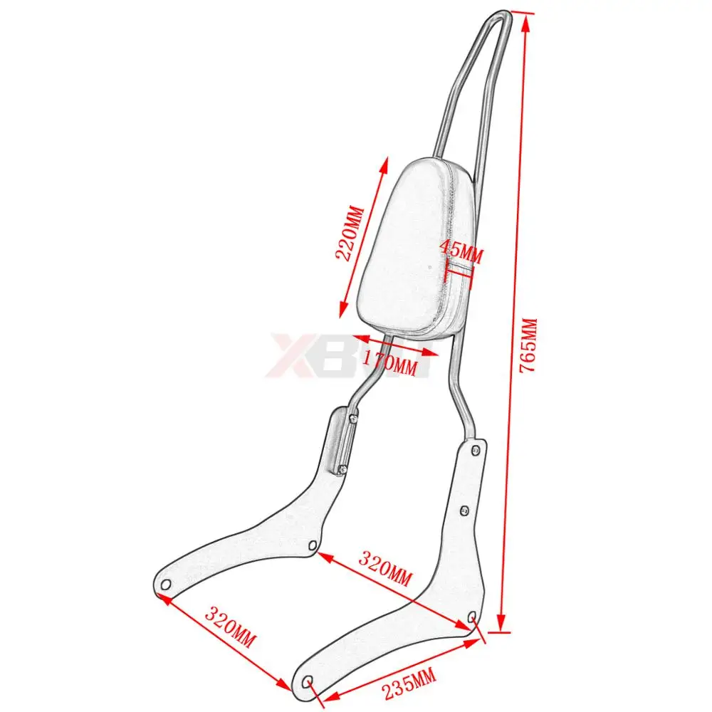 Спинка заднего колеса для мотоцикла Kawasaki VN900 900 2006 2018 2010 2011 2012 2013 2014 2015 2017|Накладки