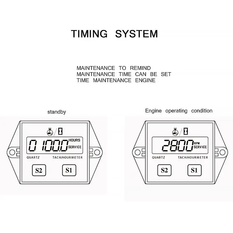 Motorcycle LCD Indicator Tachometer Panel Speedometer Dial Odometer Digital Display Fuel Meter Gauge Engine | Автомобили и