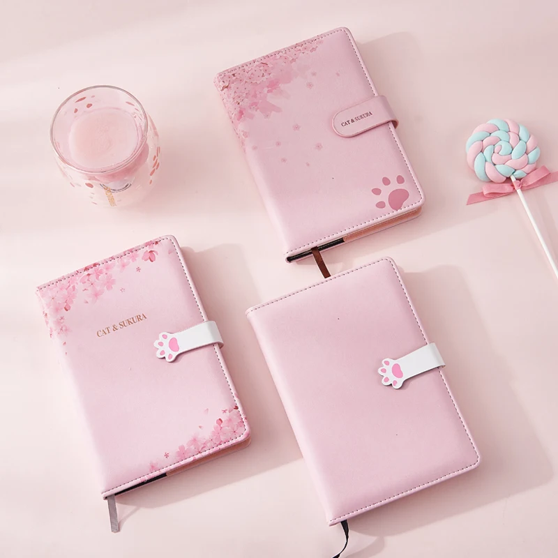 A5 Agenda планировщик расписаний Органайзер креативный Kawaii блокнот с кодовым замком с замком девушка Дневник Блокнот пули журнал