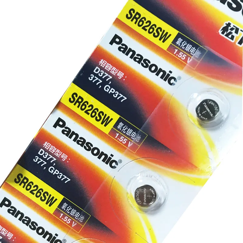 Батарейка для часов Panasonic 20 шт./лот 1 55 в SR626SW 377 G4 377A LR626 SR66 LR66 батареи из оксида
