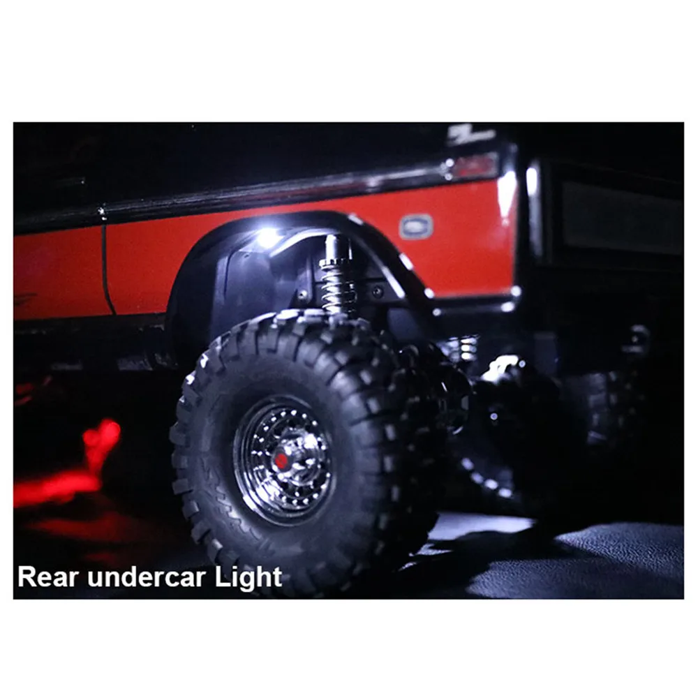 

LED Light Searchlight Bottom Frame Ambient Lights for 1/10 TRX4 Bronco SCX10 RC Cars Accessories Under car Light