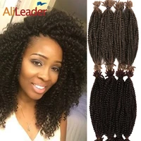 quality 16 synthetic bomb twist spring crochet hair fluffy springy afro twist hair black brown braiding hair extensions