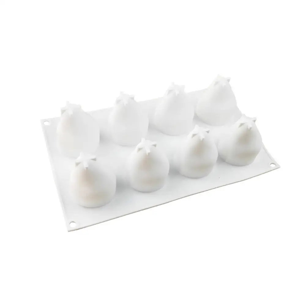 

8 Cavity Pear Shape 3D Silicone Cake Baking Mold for Mousse Truffle Brownies Pan Molds Silicone Pastry Tool Cakes
