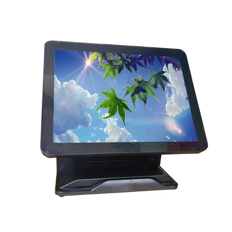 ПК компьютер windows кассовый аппарат pos все в одном 15-дюймовый емкостный сенсорный
