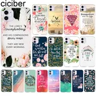 Ciciber Библейские цитаты чехол для телефона Iphone 11 чехол для iPhone XR 11 Pro 7 X XS MAX 8 6 6S Plus 5S SE силиконовый чехол