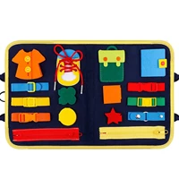 kids montessori toys baby busying board buckle training essential educational sensory board for toddlers ntelligence development