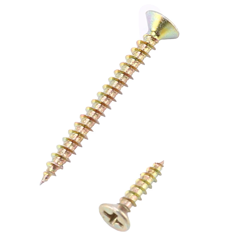 

160PCS Wood Screw M3.5-M4 Cross Countersunk Head Tapping Screw Galvanized Construction Screw Classification Kit